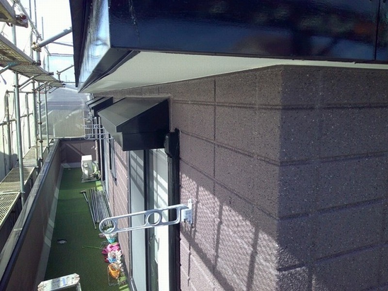 塗装後のベランダ外壁