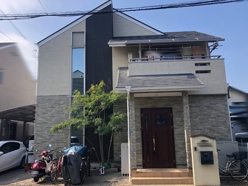 松原市の塗装工事の現地調査に伺った戸建て住宅