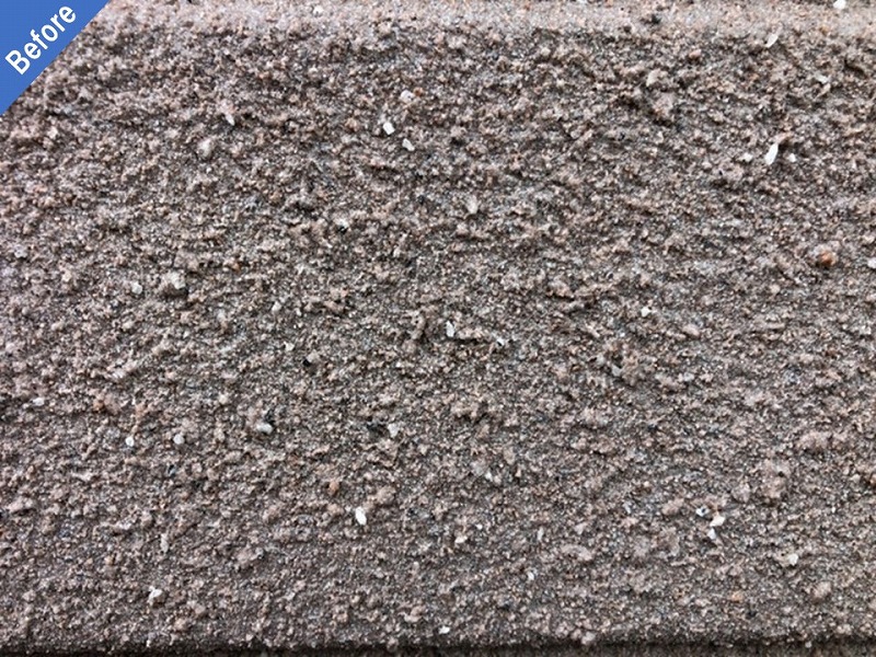 外壁塗装前のセラミック仕上げのALCパネル