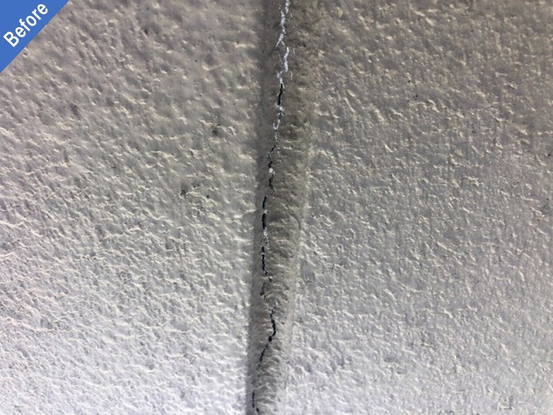 外壁塗装前の誘発目地