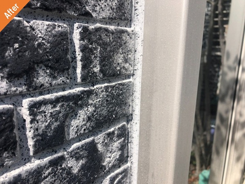 外壁塗装後のサッシ廻り