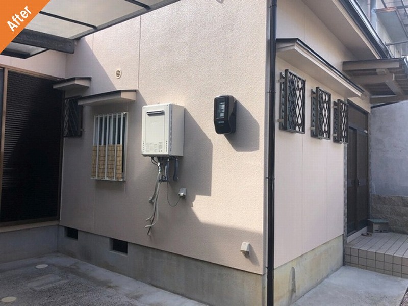 外壁塗装後の側面外壁