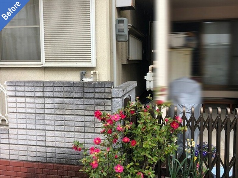 外壁塗装前の外塀