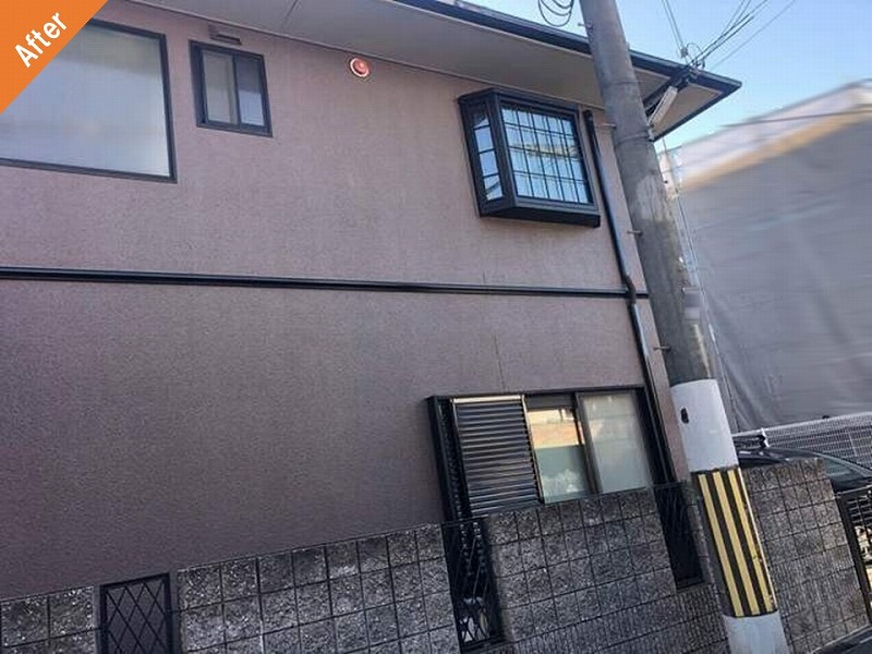 外壁塗装後のパナホームの外壁