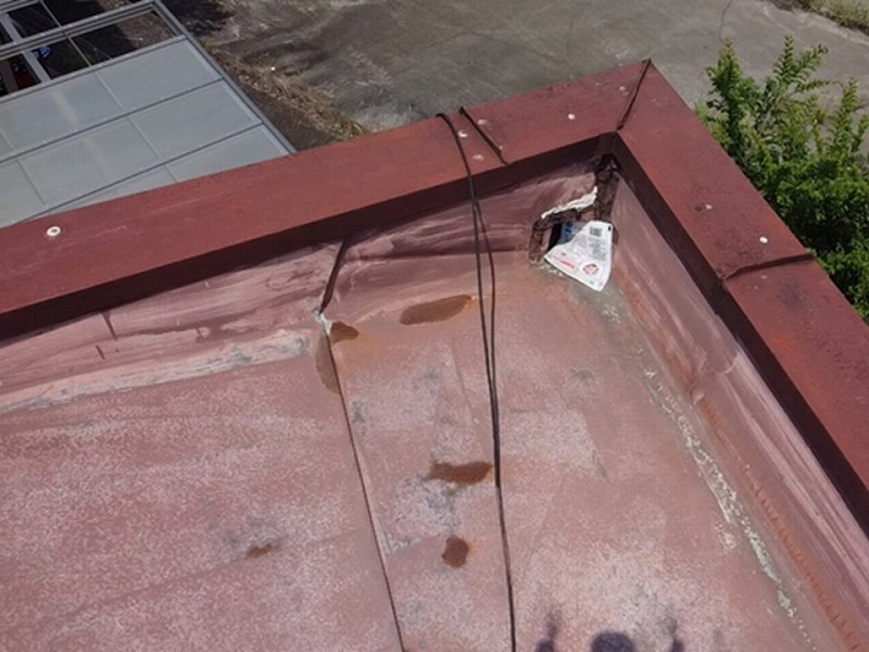 陸屋根のドレンの状況