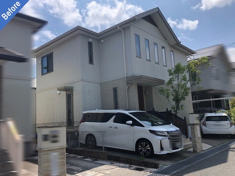 兵庫県神戸市北区の外壁塗装前のトヨタホーム