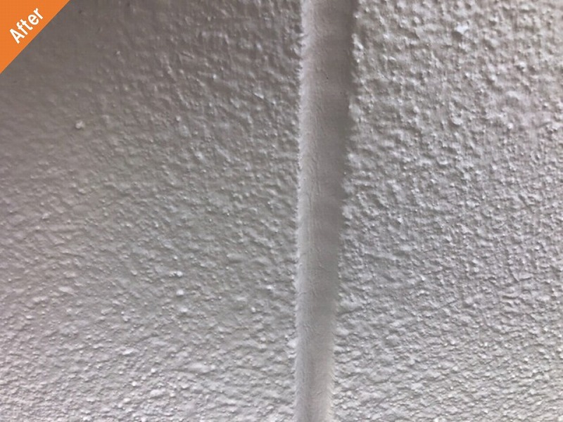 外壁塗装後の誘発目地