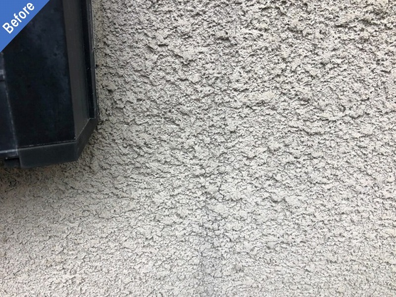 外壁塗装前のサッシ廻り