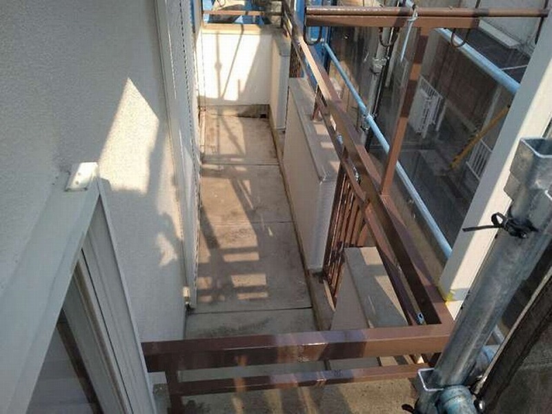 塗装後のベランダ全景