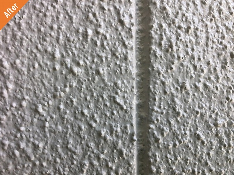 外壁塗装後の誘発目地