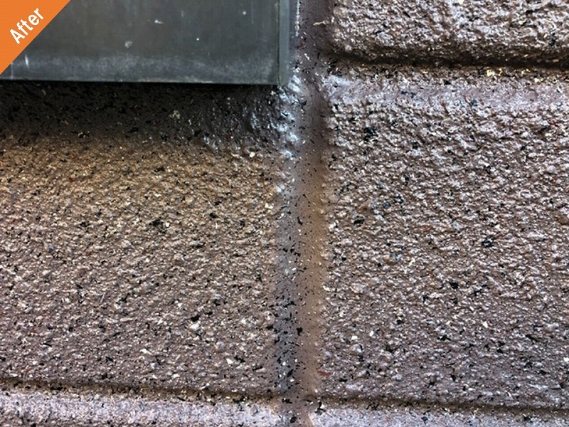 外壁塗装後のサッシ廻り