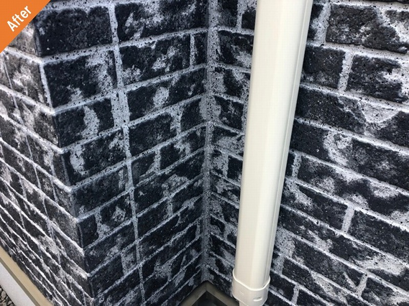 外壁塗装後の新設したスリムダクト