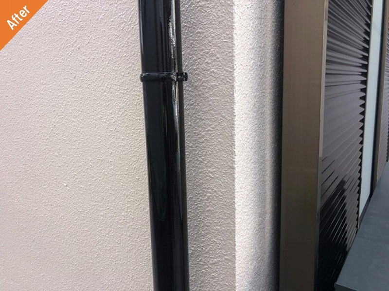 外壁塗装後の雨樋