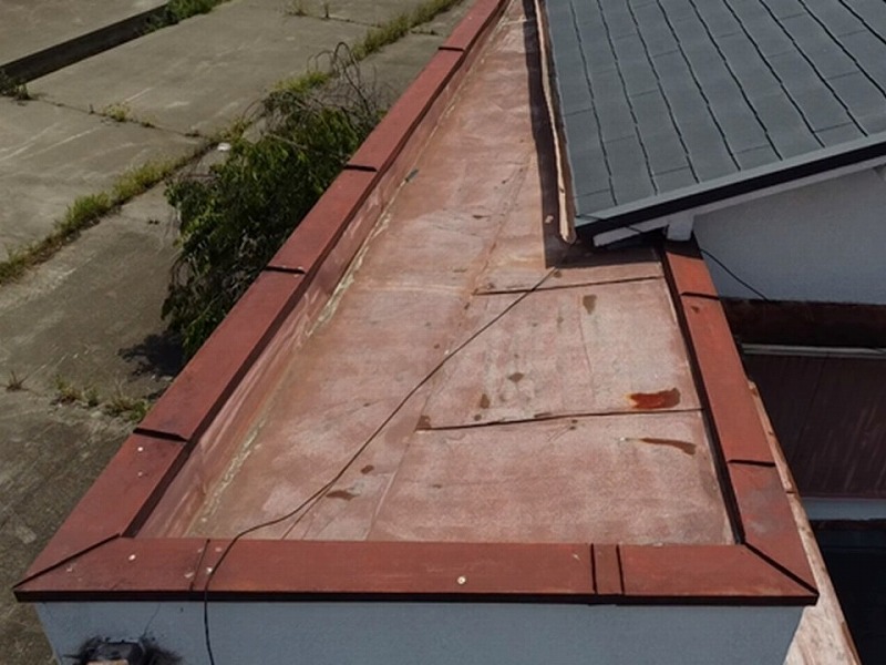 陸屋根部分の調査