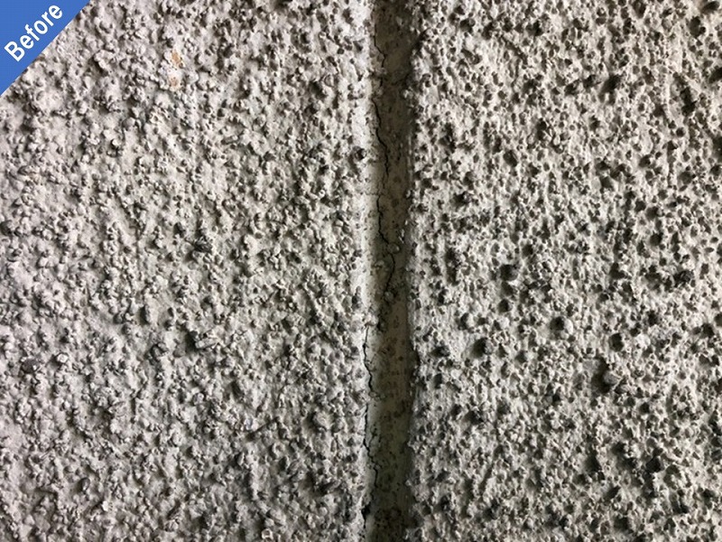 外壁塗装前の誘発目地