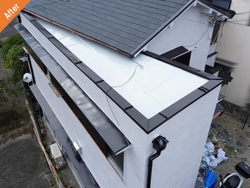 雨漏り修理後の戸建て住宅