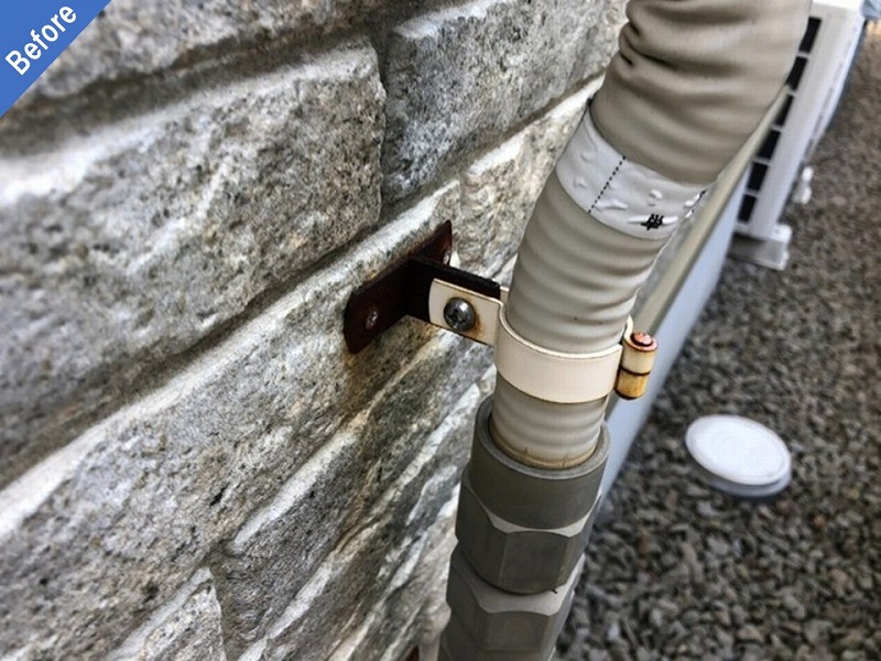 外壁塗装前の錆びた金物