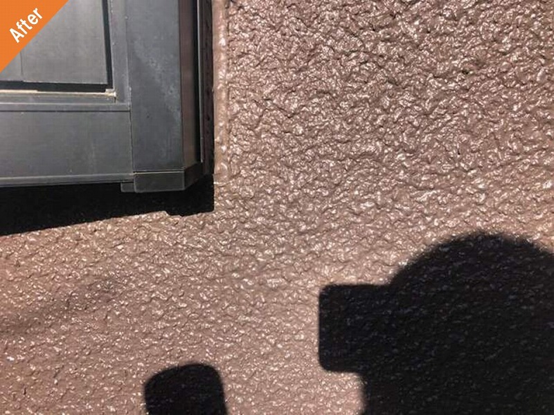 外壁塗装後のサッシ廻り