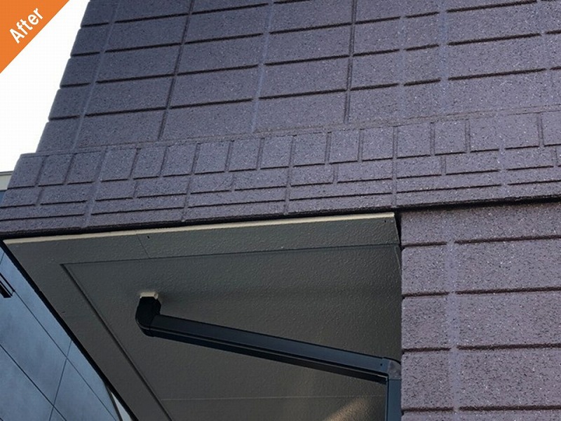 外壁塗装後のALCと軒天