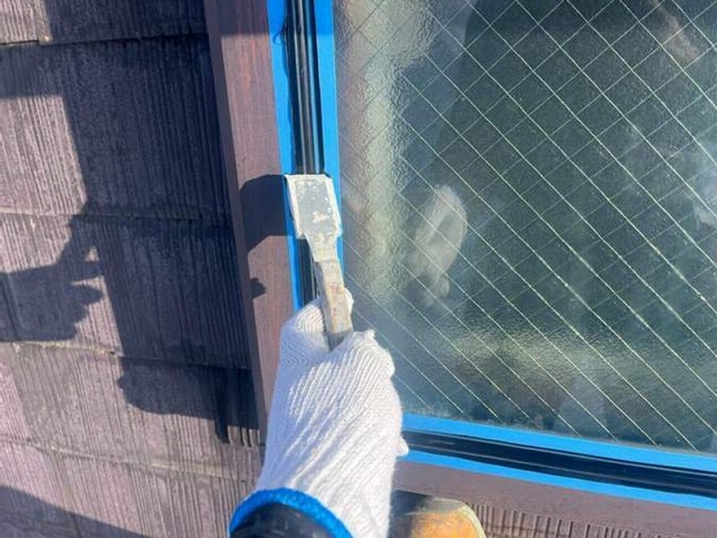 コーキング工事の仕上げ工程