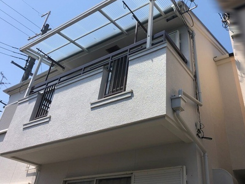 塗装後の正面外壁