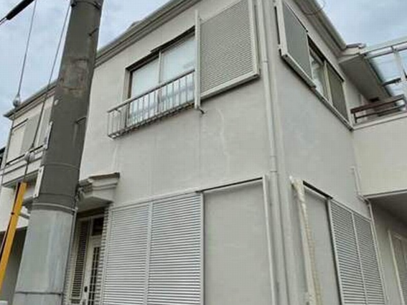 塗装後のVカット補修跡