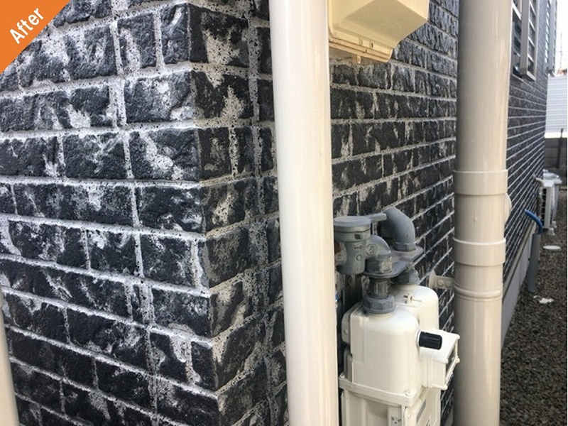 外壁塗装後の雨樋