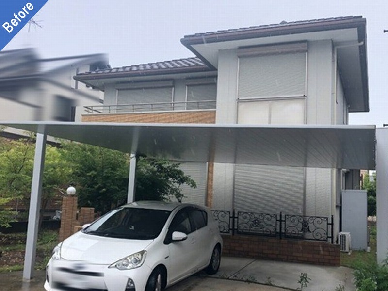 外壁塗装前のトヨタホーム