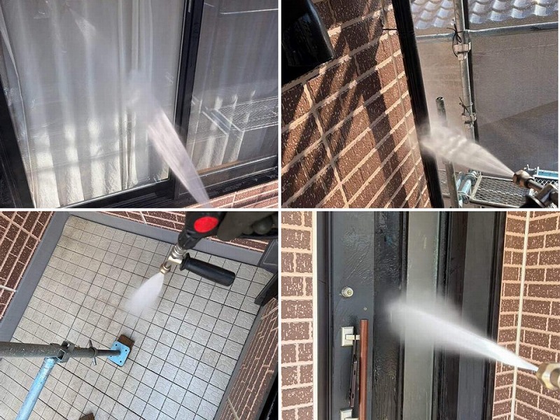 大和ハウスの建物全体の高圧洗浄工事