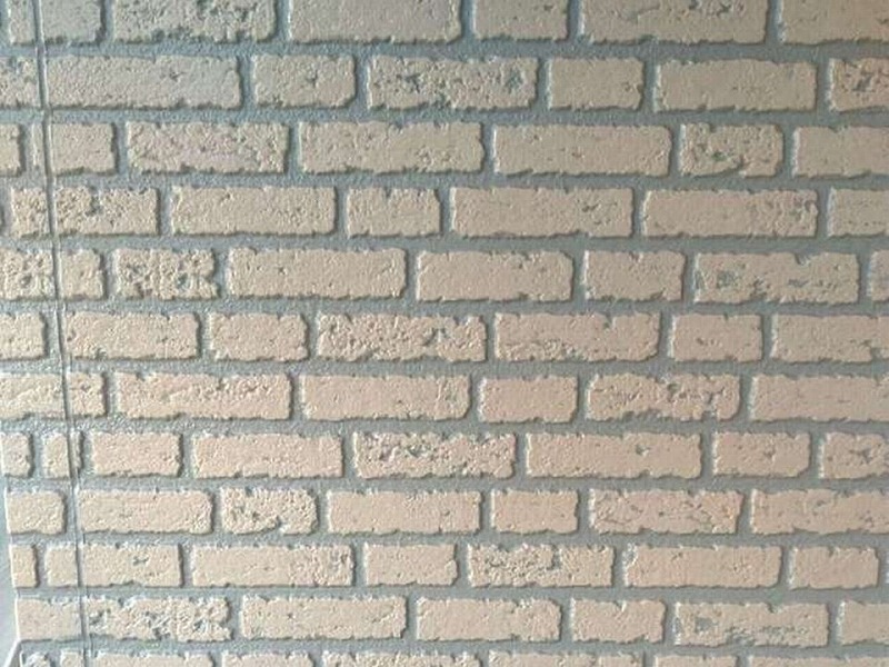 外壁の凸部の塗装完了