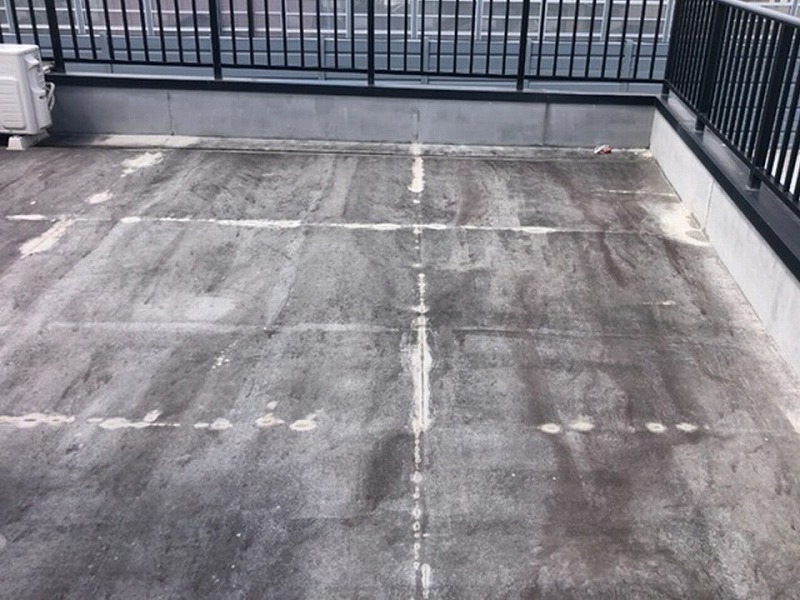 屋上の塩ビシート防水の調査