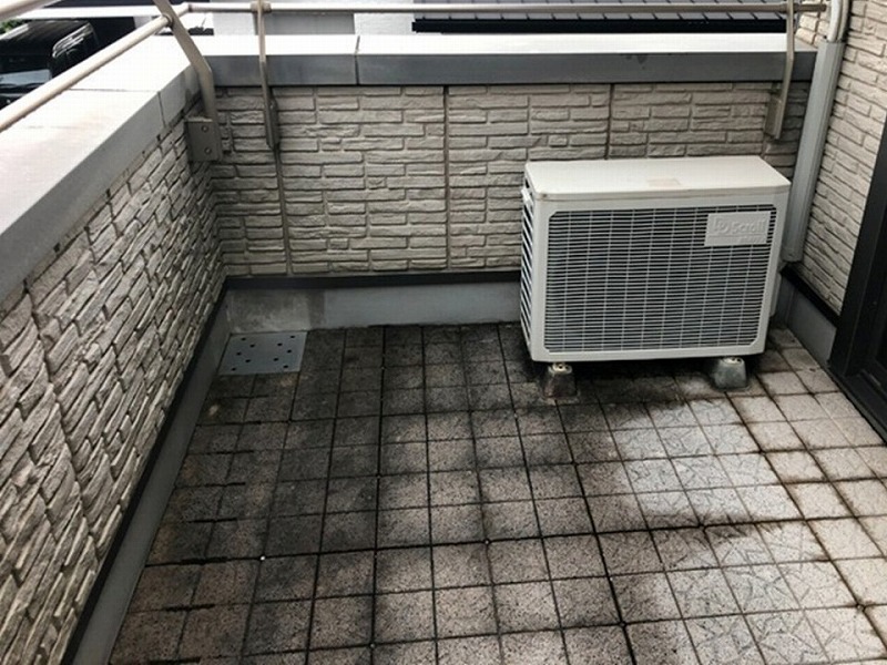 ベランダの塩ビシート防水の調査