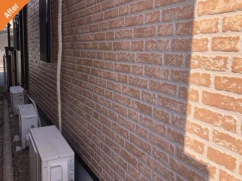 マーブルトーンで外壁塗装後のサイディング