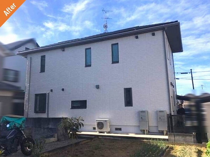 外壁塗装後の積水ハウスのダインコンクリート