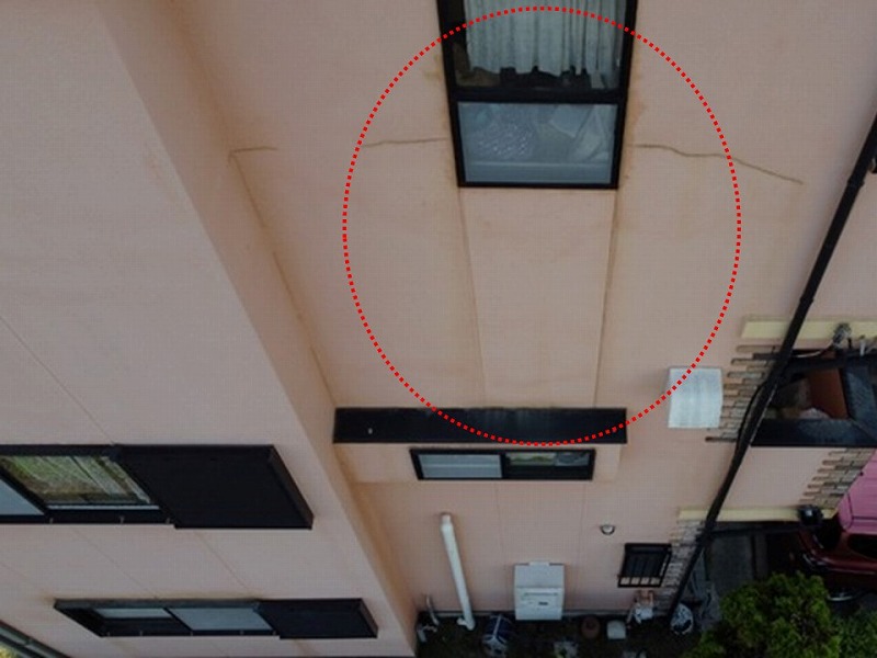 松原市の築25年の一軒家で雨漏り補修 アイダ設計の雨漏り