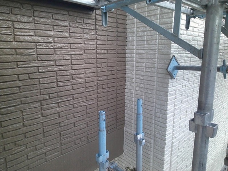 塗装後のダインコンクリートの最終点検