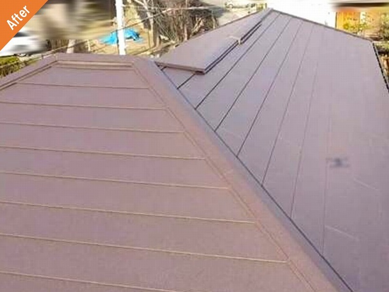 兵庫県芦屋市の屋根カバー工法後の大和ハウスの屋根