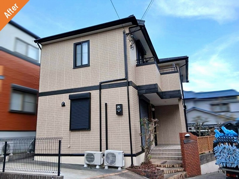 ダブルトーンダイヤモンドで外壁塗装後の大和ハウス
