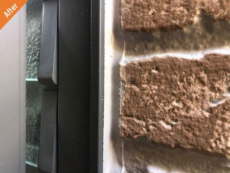 外壁塗装後のサッシ廻り