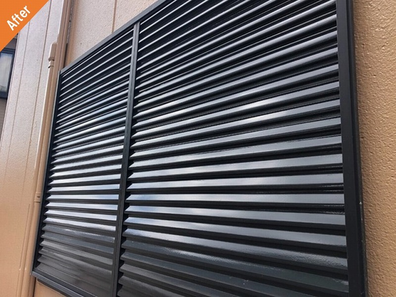 外壁塗装後の雨戸