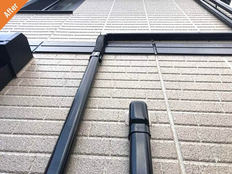 塗装後のスリムダクトとDCウォール