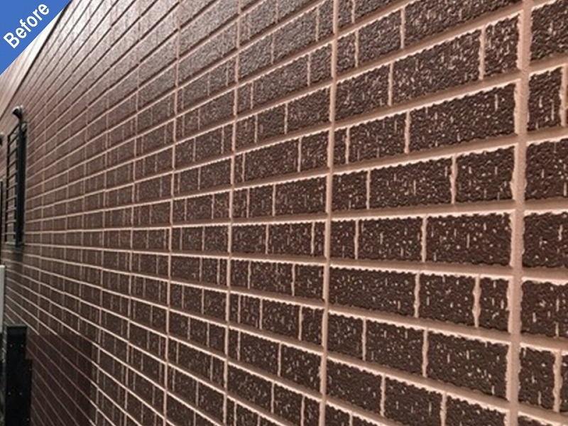 塗装前のダブルトーンのDCウォール