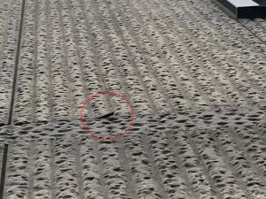 コーキングの剥がれ