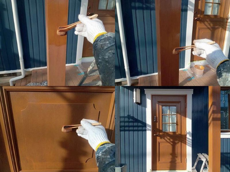 スウェーデンハウスの木部塗装