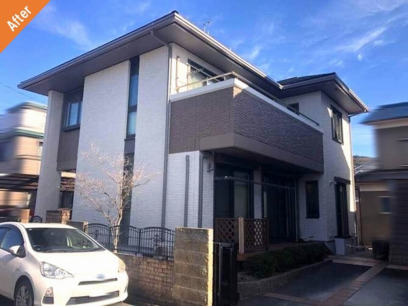 奈良県桜井市で外壁塗装後の積水ハウス（ダインズ・バリュー）