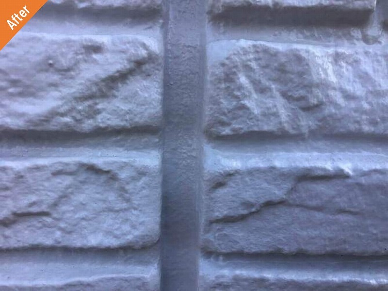 外壁塗装後の目地