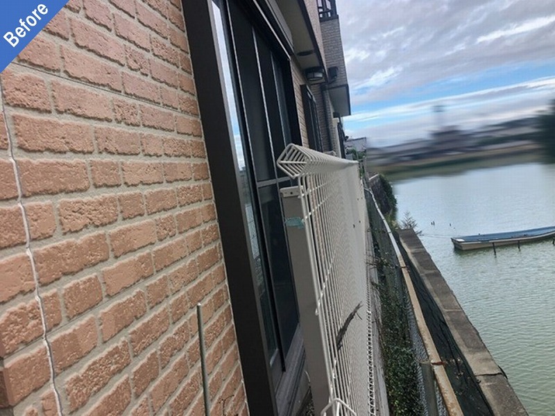 外壁塗装前の窯業系サイディング背面