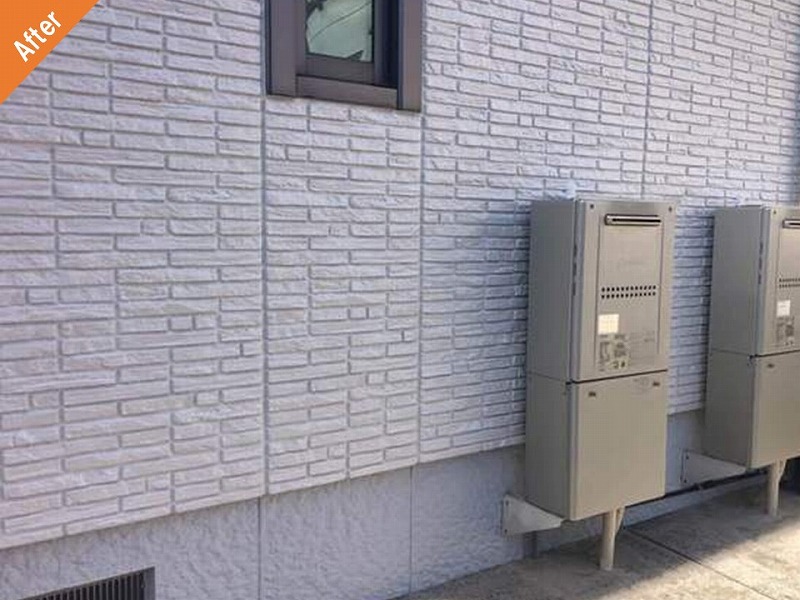 外壁塗装後のダインコンクリート