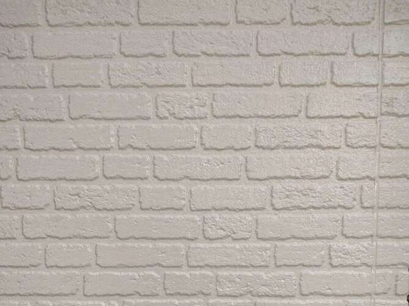 外壁の目地色の塗装完了