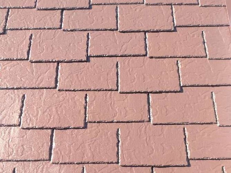 屋根の中塗り完了